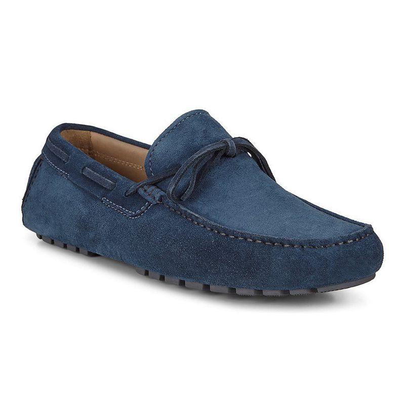 Zapatos Slip-On Ecco Dynamic Moc 2.0 Para Hombre,Azules,497031-ECL